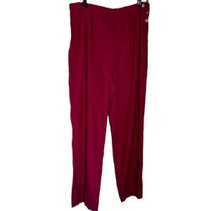 Kim Rogers Women's Pink‎ Silk Blend Dress Pants Size L Casual Travel NWOT